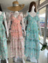 Summer Ruffle Sleeves Floral Sundress